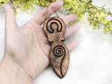 Goddess Yule Christmas Tree Ornament - Copper - Witchy Decor