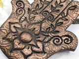 Hamsa Hand Christmas Yule Tree Ornament - Copper - Witchy Decor