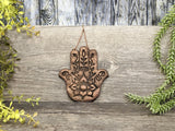 Hamsa Hand Christmas Yule Tree Ornament - Copper - Witchy Decor