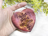 Love Sigil Heart Christmas Yule Tree Ornament - Witchy Decor