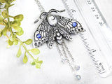 Moon Moth Crystal Necklace - Witchy Jewelry