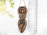 Goddess Yule Christmas Tree Ornament - Copper - Witchy Decor