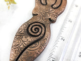 Goddess Yule Christmas Tree Ornament - Copper - Witchy Decor