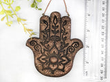 Hamsa Hand Christmas Yule Tree Ornament - Copper - Witchy Decor