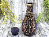 Moon Moth Apothecary Jar - Handcrafted Pagan Witchy Decor Bottle