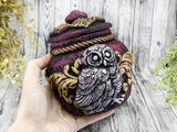 Owl Apothecary Jar - Handcrafted Pagan Witchy Decor Bottle
