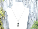 Spider Skull Halloween Crystal Necklace - Witchy Jewelry