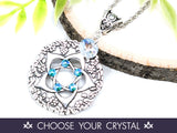 Pentacle Pagan Pentagram Wiccan Crystal Necklace - Witchy Jewelry