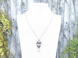 Owl Triple Moon Crystal Necklace - Witchy Jewelry