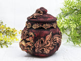 Lion Head Apothecary Jar - Handcrafted Pagan Witchy Decor Bottle