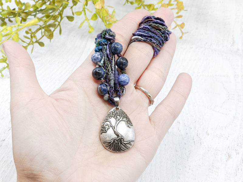 Tree Of Life Beaded Necklace - Witchy Jewelry - Custom Colors