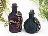 Drink Me Bottles Set of 2 Apothecary Jars - Alice's Adventures In Wonderland - Handcrafted Pagan Witchy Decor Bottle