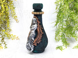 Neptune or Poseidon Merman Apothecary Jar - Handcrafted Pagan Witchy Decor Bottle