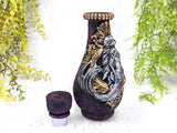 Mermaid Framed Apothecary Jar - Handcrafted Pagan Witchy Decor Bottle