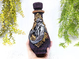 Mermaid Framed Apothecary Jar - Handcrafted Pagan Witchy Decor Bottle