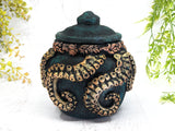 Tentacle Cthulhu Apothecary Jar - Handcrafted Pagan Witchy Decor Bottle