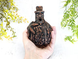 Copper Starfish Ocean Apothecary Jar - Handcrafted Pagan Witchy Decor Potion Bottle