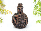 Copper Starfish Ocean Apothecary Jar - Handcrafted Pagan Witchy Decor Potion Bottle