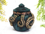 Tentacle Cthulhu Apothecary Jar - Handcrafted Pagan Witchy Decor Bottle