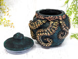 Tentacle Cthulhu Apothecary Jar - Handcrafted Pagan Witchy Decor Bottle