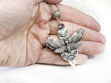 Deaths-Head Moth Crystal Necklace