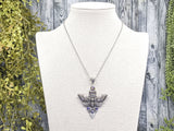 Deaths-Head Moth Crystal Necklace