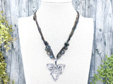 Fox Triquetra Beaded Necklace