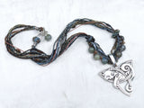 Fox Triquetra Beaded Necklace