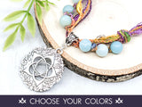Pentacle Beaded Necklace (No. 2)