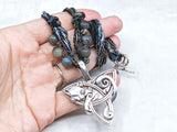 Fox Triquetra Beaded Necklace