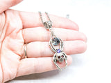 Spider Skull Crystal Necklace