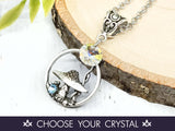 Mushroom Crystal Necklace
