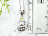 Mushroom Crystal Necklace