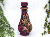 Wolf Apothecary Jar (Deep Magenta)