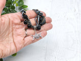 Triple Moon Beaded Necklace