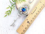 Moonlit Mandala Skeleton Key Necklace
