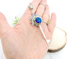 Lunar Blossom Skeleton Key Necklace