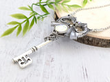 Dragon's Embrace Skeleton Key Necklace