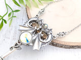 Dragon's Embrace Skeleton Key Necklace