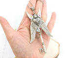 Ethereal Guardian Skeleton Key Necklace