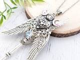 Ethereal Guardian Skeleton Key Necklace