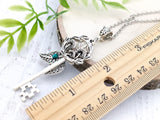 Secret Garden Skeleton Key Necklace