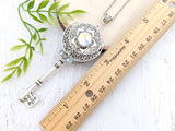 Sacred Flora Skeleton Key Necklace