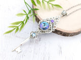 Fleur de Lune Skeleton Key Necklace