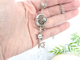 Celestial Trinity Skeleton Key Necklace