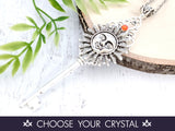 Blissful Sunfire Skeleton Key Necklace