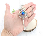 Moonlit Mandala Skeleton Key Necklace
