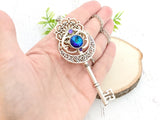 Moonlit Mandala Skeleton Key Necklace