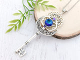 Moonlit Mandala Skeleton Key Necklace