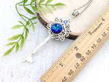 Lunar Blossom Skeleton Key Necklace